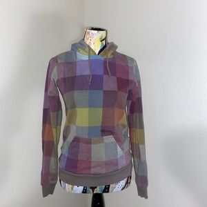 Patch Style Billabong pull over hoodie. Size: M.